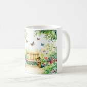 光沢のあるポスター コーヒーマグカップ (正面右)