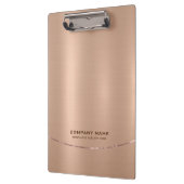 光沢のあるミニマルフェイクバラ-金ゴールド背景 クリップボード (左)