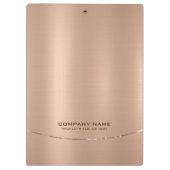 光沢のあるミニマルフェイクバラ-金ゴールド背景 クリップボード (裏面)