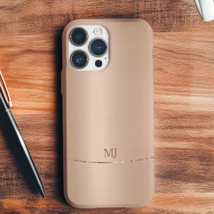 光沢のあるミニマルフェイクバラ-金ゴールド背景 iPhone 16 PROケース