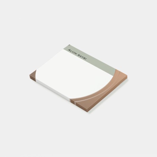 光沢のあるメタリックカスタマイズ可能な任意の文字と色 ポストイット (アングル)