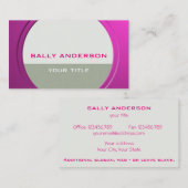 光沢のあるメタリックカスタマイズ可能な任意の文字と色 名刺 (正面/裏面)