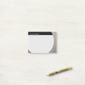 光沢のあるメタリックカスタマイズ可能な文字と色 ポストイット (デスク上)