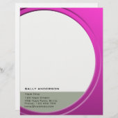 光沢のあるメタリックカスタマイズ可能な文字と色 レターヘッド (正面/裏面)