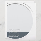 光沢のあるメタリックカスタマイズ可能な文字と色 レターヘッド (正面/裏面)