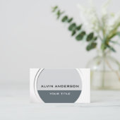 光沢のあるメタリックカスタマイズ可能な文字と色 名刺 (スタンド正面)