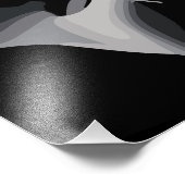 光沢のあるメタリックスカルのアートワーク フォトプリント            (角)