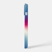 光沢のあるメタリックテクスチャ iPhone 15ケース (左側面)