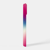 光沢のあるメタリックテクスチャ iPhone 15ケース (右側面)