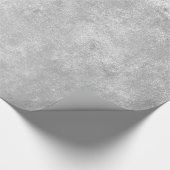 光沢のあるモダン金エレガント属の銀色のテクスチャ ラッピングペーパー (角)