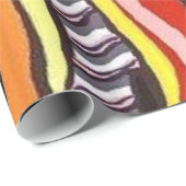 光沢のあるラッピング紙、アフリカ人女性オウム ラッピングペーパー (ロールコーナー)