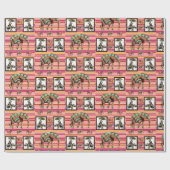 光沢のあるラッピング紙、アフリカ人女性ゾウ ラッピングペーパー (フラット)