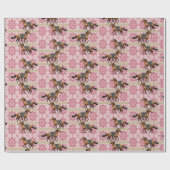 光沢のあるラッピング紙、ウマズピンク ラッピングペーパー (フラット)