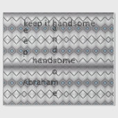 光沢のあるラッピング紙、グレイ保イットハンサム ラッピングペーパー (フラット)