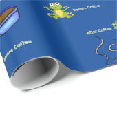 光沢のあるラッピング紙、コーヒーの前後 ラッピングペーパー (ロールコーナー)