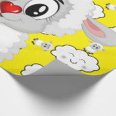 光沢のあるラッピング紙、サンシープクラウドイエロー ラッピングペーパー (角)