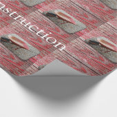 光沢のあるラッピング紙、ホイールバロー注意 ラッピングペーパー (角)