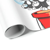 光沢のあるラッピング紙、レインボークラウドキャッツ ラッピングペーパー (ロールコーナー)