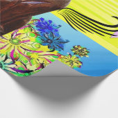 光沢のあるラッピング紙、子猫フローラ妖精 ラッピングペーパー (角)