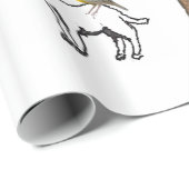 光沢のあるラッピング紙、羊のヤシの木の雲 ラッピングペーパー (ロールコーナー)