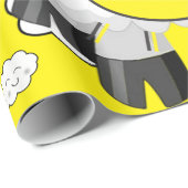 光沢のあるラッピング紙、羊の太陽の黄色の雲 ラッピングペーパー (ロールコーナー)