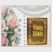 光沢のあるラッピング紙、聖なる聖書第一聖餐式 ラッピングペーパー (フラット)