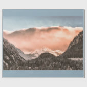 光沢のあるラッピング紙、30" x 6'山と ラッピングペーパー (フラット)