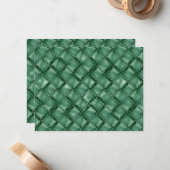 光沢のあるレザーテクスチャ3 ノートカード (正面/裏面インサイチュ)