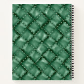 光沢のあるレザーテクスチャ3 ノートブック (裏面)