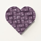 光沢のあるレザーテクスチャ ノートブック (裏面)