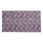 光沢のあるレザーテクスチャ 枕カバー (裏面-左)