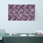 光沢のあるレザーテクスチャ 横断幕 (トレードショー)