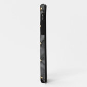 光沢のあるレザーテクスチャ(金ゴールド真珠) Case-Mate iPhoneケース (裏面/左)