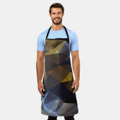 光沢のある三角形のヴィンテージ、ダイヤモンドテクスチャ。 エプロン (着用した状態)