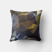 光沢のある三角形のヴィンテージ、ダイヤモンドテクスチャ。 クッション (裏面)