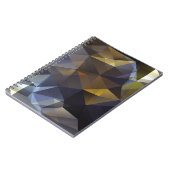 光沢のある三角形のヴィンテージ、ダイヤモンドテクスチャ。 ノートブック (左側)