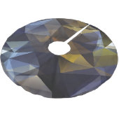 光沢のある三角形のヴィンテージ、ダイヤモンドテクスチャ。 ブラッシュドポリエステルツリースカート (アングル)