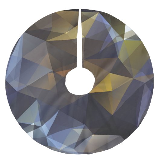 光沢のある三角形のヴィンテージ、ダイヤモンドテクスチャ。 ブラッシュドポリエステルツリースカート (正面)