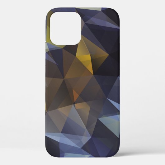 光沢のある三角形のヴィンテージ、ダイヤモンドテクスチャ。 Case-Mate iPhoneケース (裏面)