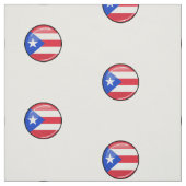 光沢のある丸プエルト州旗 ファブリック (見本)