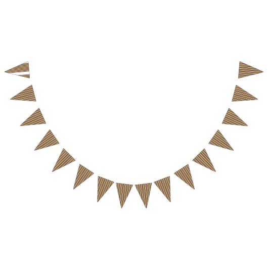 光沢のある仕上げの赤とオレンジのラッピング紙 バンティングフラッグ (全)