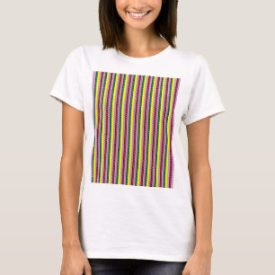 光沢のある仕上げの赤とオレンジのラッピング紙 Tシャツ