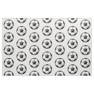 光沢のある円形のサッカーボール ファブリック