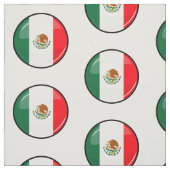 光沢のある円形のメキシコ旗 ファブリック (見本)