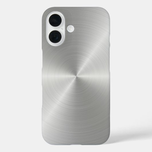 光沢のある円形ポリッシュ金属テクスチャ Case-Mate iPhoneケース (裏面)