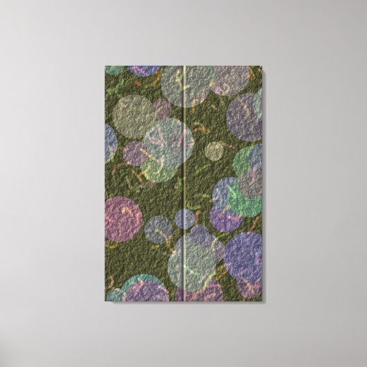 光沢のある刺繍デザイン  キャンバスプリント (正面)