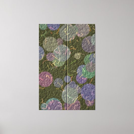 光沢のある刺繍デザイン  キャンバスプリント (正面)