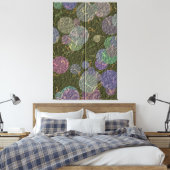 光沢のある刺繍デザイン  キャンバスプリント (インサイチュ (寝室))