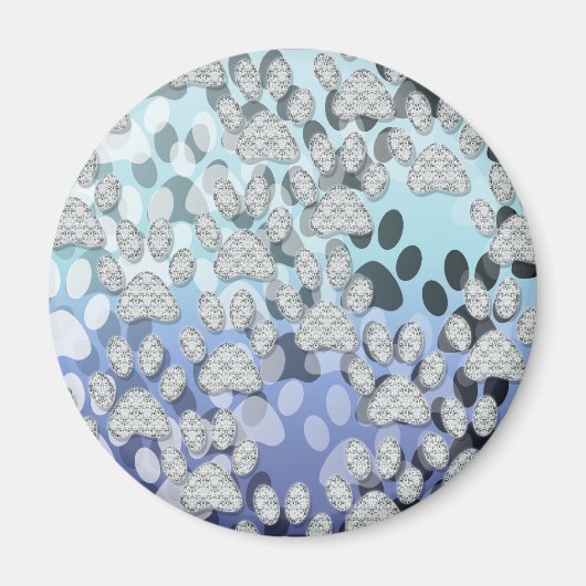 光沢のある前足1 マグネット (正面)