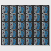 光沢のある包装紙の「吸血鬼主婦」の ラッピングペーパー (フラット)